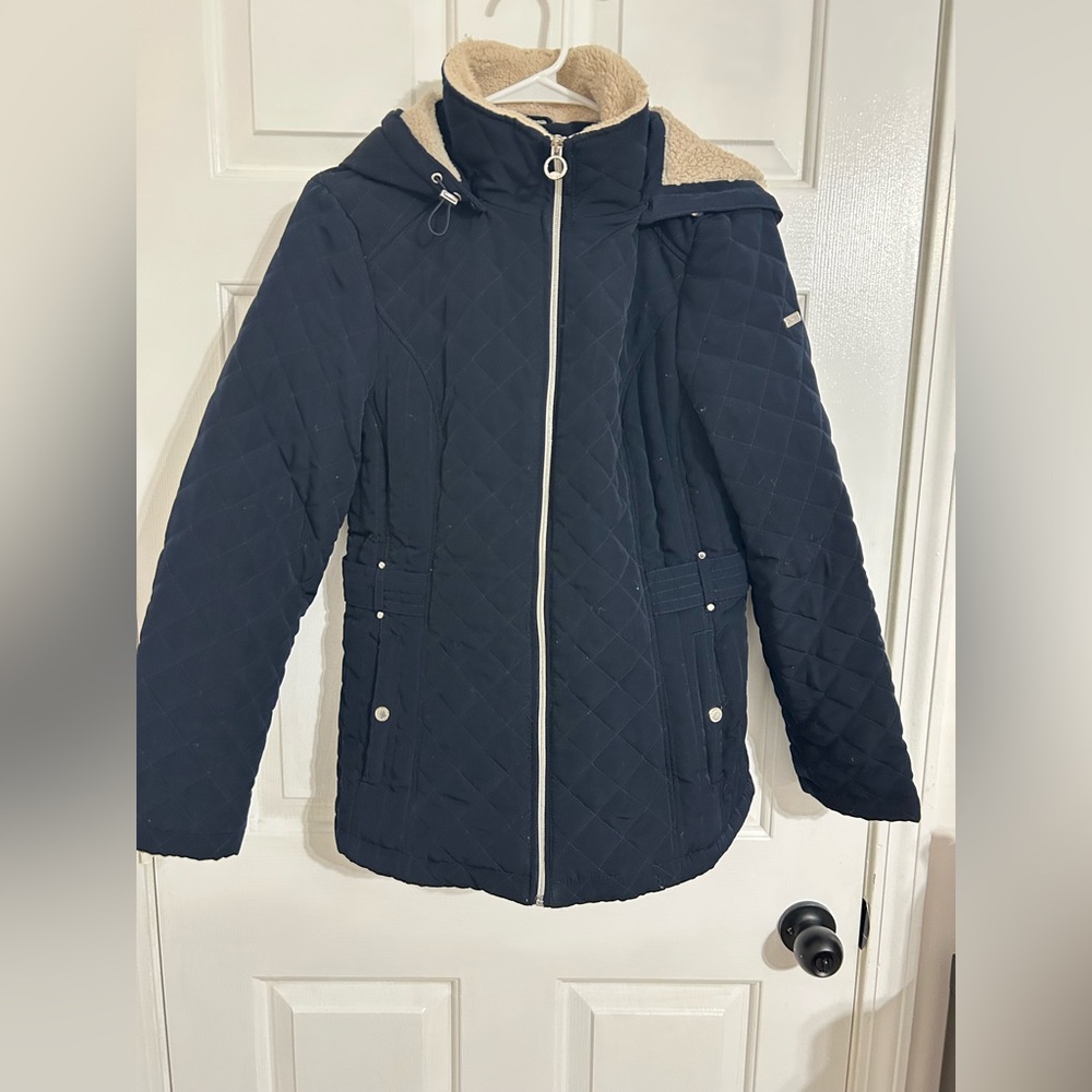 Laundry By Shelli Segal Black Quilted Puffer Jacket
